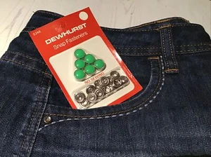 Sujetadores a presión Dewhurst con súper broches de presión verdes - Imagen 1 de 4