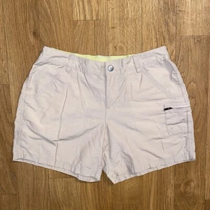 columbia khaki Zipper Outdoor Hiking Shorts womans size 10 - Picture 1 of 6