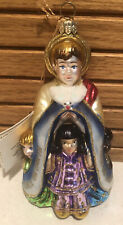 Polonaise Hand Blown Glass Komozja Angel Ornament Peace Children of World 6"
