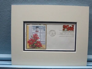 Honoring Flowers - The Poinsettia & the First Day Cover of of its own Stamp - Foto 1 di 1