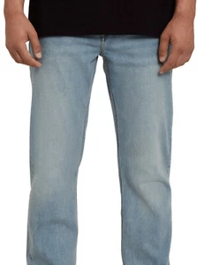 Volcom Solver Denim Jeans in Worker Indigo Vintage for men - Picture 1 of 5