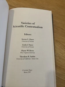 VARIETIES OF SCIENTIFIC CONTEXTUALISM By Hayes Linda Phd - No Cover - Bild 1 von 5
