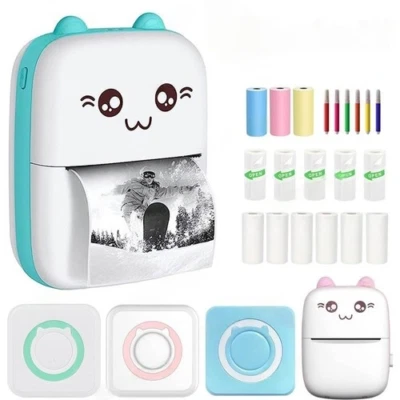 Mini Thermal Printer Bluetooth Portable 57mm Inkless Sticker Printer for Student - Image 1 of 4