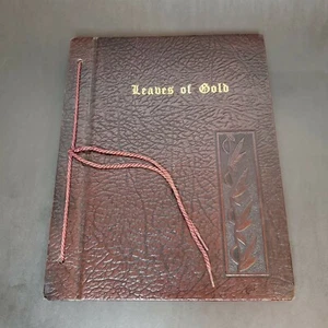 1948 Leaves Of Gold Book Anthology Of Prayers Phrases Verse Prose Religious - Picture 1 of 12