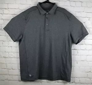 UNTUCKit Mens Short Sleeve Performance Polo Shirt Size Large Solid Grey - Picture 1 of 5