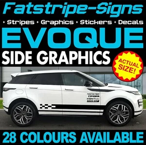passend für RANGE ROVER EVOQUE GRAFIK AUFKLEBER STREIFEN AUTO VINYL COUPE SUV - Bild 1 von 2