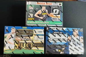 Lotto 3 Mega Box Panini Basket NBA 2023-24! Prizm, Select, Optic, sigillato nuovo! - Foto 1 di 5