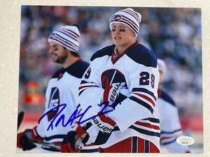 Patrik lana autografiado 8x10 2016/17 NHL año de novato Winnipeg Jets certificado certificado de autenticidad - Imagen 1 de 7