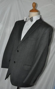 CANDA SAKKO 100%Lambswool Gr.54 ITC Fishgrat Silber-Schwarz - Bild 1 von 5