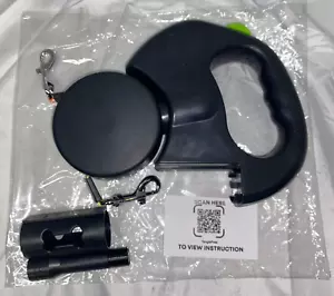 Retractable Leash~ Dual Leash, Reflective, LED, 360 Swivel Double Leash, NEW! - Picture 1 of 4