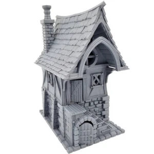MEDIEVAL CITY HOUSE FOR WFB, AOS, LOTR SCENERY PRINTED FOR FANTASY - Picture 1 of 7