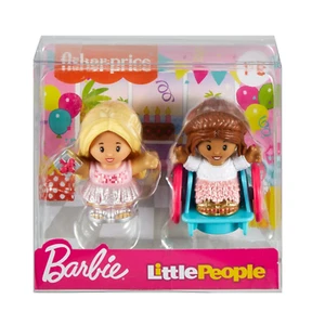 Fisher-Price Little People Barbie Party Figure Pack, 2 Characters for Toddlers - Picture 1 of 4