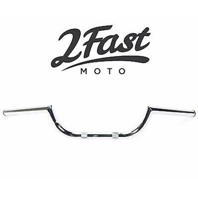 Manillar Clubman cromado de 1" para Custom, Cruiser, Chopper, Bobber 23-12558 Foto 1 de 4