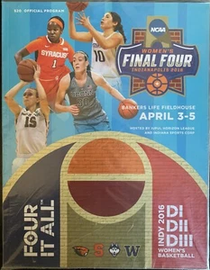 2016 DAMEN FINAL FOUR PROGRAMM CONNECTICUT HUSKYS SYRAKUS ORANGE NCAA UCONN - Bild 1 von 1