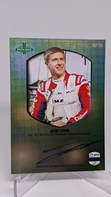 2025 Parkside IndyCar Collection Juri Vips /10 Auto Signature Hero - Image 1 of 2
