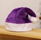 Christmas Adults Kids Santa Hat Warm Short Plush Xmas Cap Cosplay Costume Hats