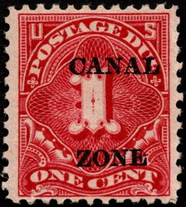 Canal Zone Stamp Scott # J12 Mint F-VF - 1 Cent Postage Due w Type A Overprint - Picture 1 of 1