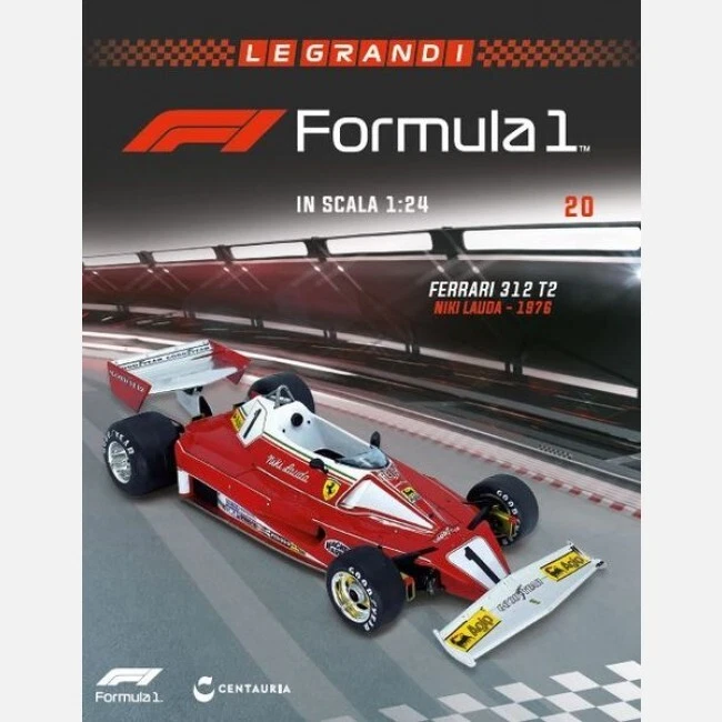 Le Grandi Formula 1® n° 20 MODELLINO 1:24 Ferrari 312 T2 - Niki Lauda (1976) - Immagine 1 di 1
