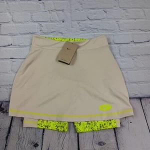 Nike Training Skort Girls Sz Large Dri-Fit Icon Clash 2-in-1 Beige/Lime Green - Picture 1 of 13