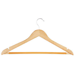 HONEY-CAN-DO HNG-01334 Wood Suit Hanger,Maple,PK24