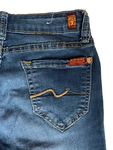 For All Making Junior Slim Leg Jeans Size XS (24) Stretch Blue Premium Quality - Picture 1 of 11