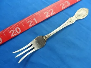4-1/2" American Beauty Manchester Sterlingsilber Zitrone antike Vorspeisengabel - Bild 1 von 4