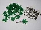 RC body clips and pulls ,Flexi pulls,420 Indica green w silver pins , rc parts