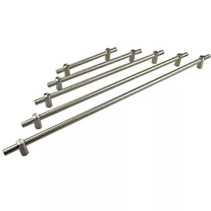 Manija de muebles Charlotte ø 12 mm mango de barra macizo acero inoxidable cepillado mate - Imagen 1 de 15