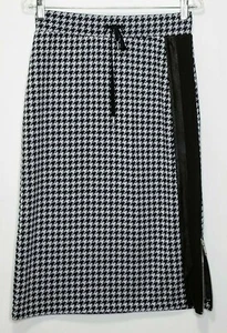 DKNY Womens Skirt Houndstooth Stretch Size 8 - Picture 1 of 4