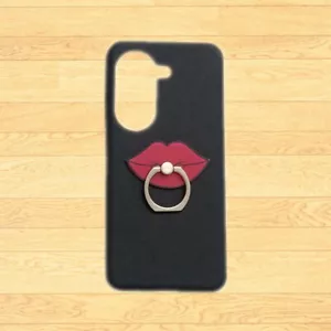 Hülle für Asus Zenfone 10 9 8 7 6 5 3 2 3D Niedliche Lippen Halter Weich TPU Handy Cover - Bild 1 von 4