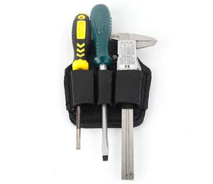 Men waist tool Bag electrician scissors Screwdriver holder Cow Leather H652-3 - Picture 1 of 5