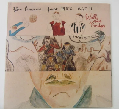 John Lennon, Walls and Bridges Apple Records UK, with Poster and Booklet-Beatles - image 1 of 4