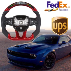 Carbon Fiber LED Steering Wheel for 15+ Dodge Charger Challenger SRT  - Bild 1 von 9