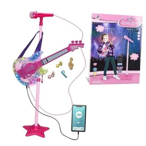 Guitar and Microphone Set for Kids,Guitar Toys with Music&Colorful Red - Picture 1 of 7