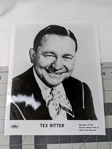 Tex Ritter Glossy Photo Headshot 8x10 - Picture 1 of 4
