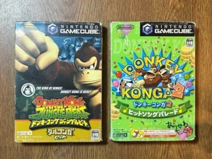 GAMECUBE GAME CUBE NTSC-J DONKEY KONGA 2 & JUNGLE BEAT - Picture 1 of 3