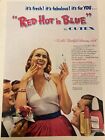Cutex, Red Hot 'N Blue Nail Polish, Full Page Vintage Print Ad