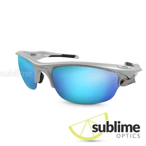 Metallic Ice Blue Polarized Replacement lenses for Oakley Fast Jacket OO9097 - Picture 1 of 5