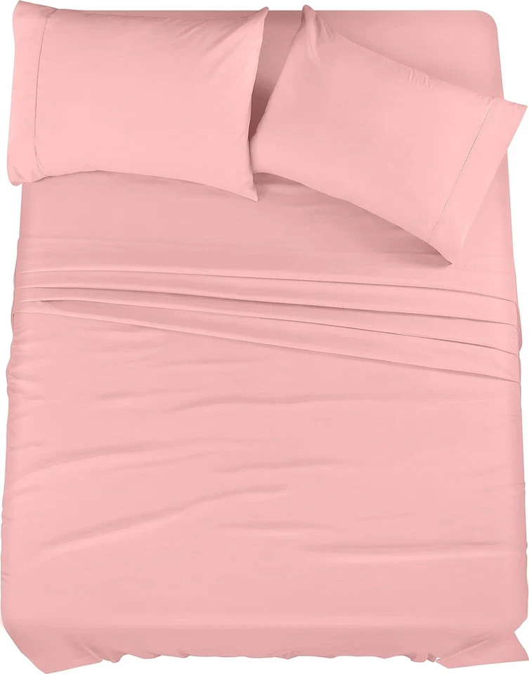 Soft Brushed Microfiber 4 Piece Bed Sheet Set with Pillow Cases Utopia Bedding - Image 1 of 4