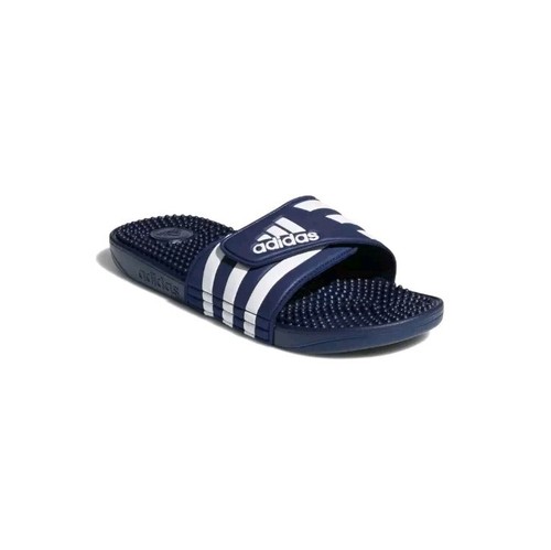 Adidas Sandalo Adissage Unisex Adulto Slides Blu Scuro Bianco Uomo 9 F35579 Nuovo con scatola