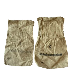 Deutsche Bundesbank Bolsa Bancaria de Depósito de Monedas de Dinero Alemán LOTE de 2 Lonas De Colección - Imagen 1 de 12