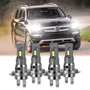 4pcs H7 H7 LED Headlights Hi/Lo Beam Bulbs For Mercedes Benz GL450 2007-2012 - Picture 1 of 10