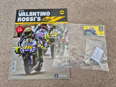 1/4 DEAGOSTINI BUILD THE YAMAHA YZR-M1 VALENTINO ROSSI BIKE PART ISSUE #45 - Image 1 of 3