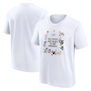 Olympics Logo T-Shirt (Size M) Records Looney Tunes Kid's Top - New - Picture 1 of 1