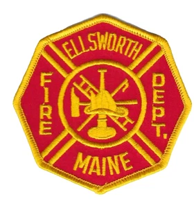 Departamento de Bomberos de Ellsworth (Hancock County) ME Maine parche - ¡NUEVO! - Imagen 1 de 1