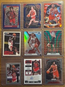 MASSIVE Chicago Bulls 75-Card Lot! Jordan Pippen Rodman Matas Coby Ayo Giddey - Picture 1 of 11