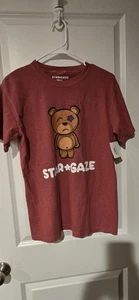 Star Gaze Mascotte S T-shirt nera sbiadita (come Drew House Bear) uomo PICCOLA - Foto 1 di 4