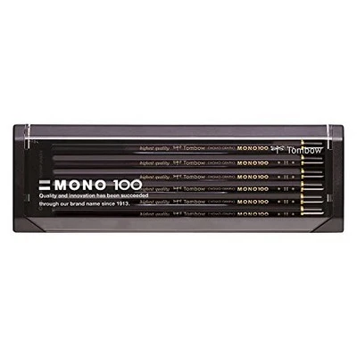 Tombow Pencil High-Quality Pencil H MONO 100 Drafting Drawing 1 dozen MONO-100H - Image 1 of 4