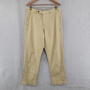 Sid Mashburn Pants Mens 33 Beige Cotton Straight Chino Preppy Classic Casual - Picture 1 of 9