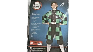 New Demon Slayer Tanjiro Child Costume Small Size 4-6 P1 - Picture 1 of 2